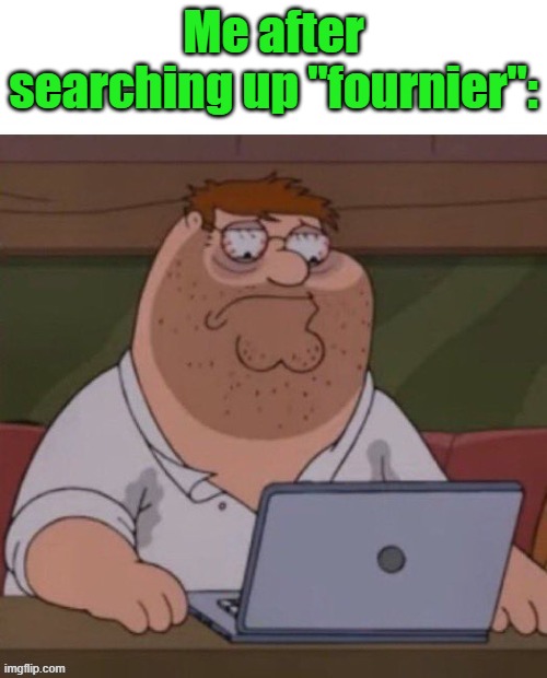 Why did I have to see that | Me after searching up "fournier": | image tagged in why did i have to see that | made w/ Imgflip meme maker