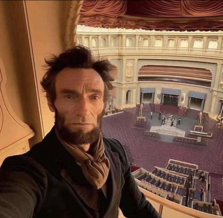 Lincoln selfie ? Blank Meme Template