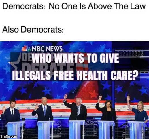 democrats showing their true colors... they hate America | image tagged in democrats,true colors,illegal immigration | made w/ Imgflip meme maker