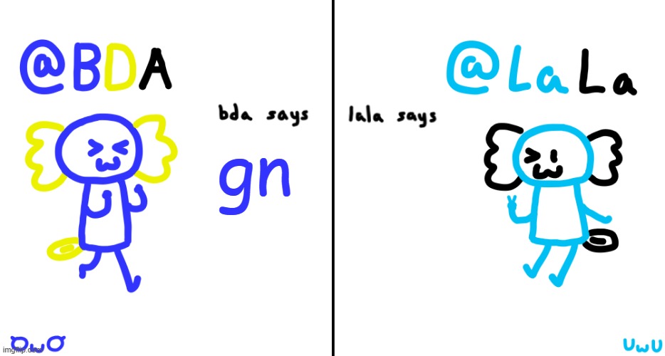 bda and lala announcment temp | gn | image tagged in bda and lala announcment temp | made w/ Imgflip meme maker