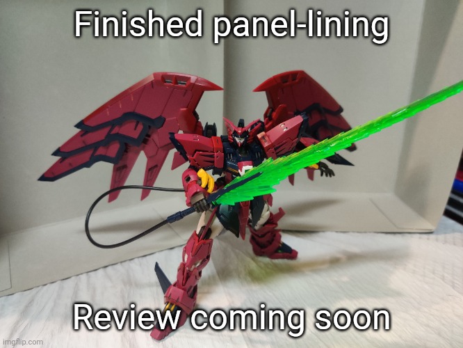 You can't see it very well in pictures but it looks pretty good in person | Finished panel-lining; Review coming soon | made w/ Imgflip meme maker