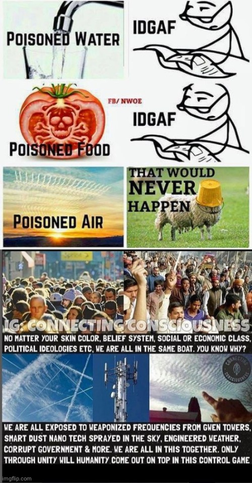 We are being poisoned | image tagged in pollution,poison,people | made w/ Imgflip meme maker