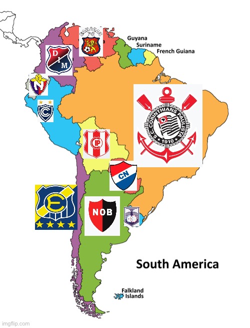 My Conmebol title winners 2024 (My opinion) | image tagged in south america | made w/ Imgflip meme maker
