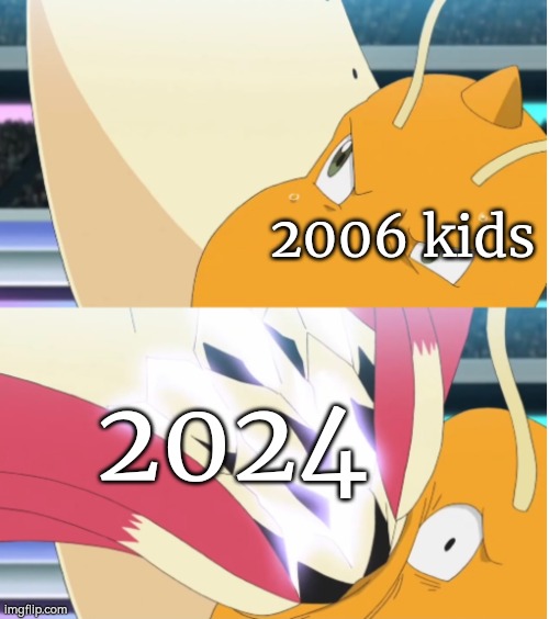Sry to all 2006 kids, who will soon turning 18. | 2006 kids; 2024 | image tagged in memes,funny,year,18 | made w/ Imgflip meme maker