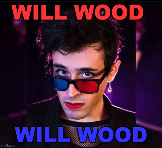 Will Wood >>>>> listen to his music plz :) | WILL WOOD; WILL WOOD | image tagged in will wood | made w/ Imgflip meme maker