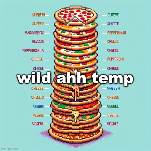 pizza tower ai | wild ahh temp | image tagged in pizza tower ai | made w/ Imgflip meme maker