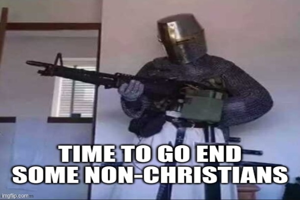 yeah | image tagged in crusader knight with m60 machine gun | made w/ Imgflip meme maker