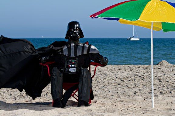 High Quality Darth Vader Beach Blank Meme Template