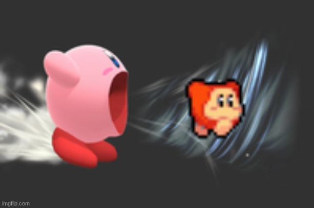 kirby inhale | image tagged in kirby inhale | made w/ Imgflip meme maker