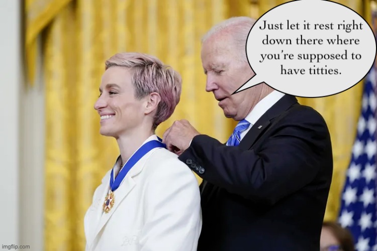 Atta Boy! | image tagged in rapinoe | made w/ Imgflip meme maker