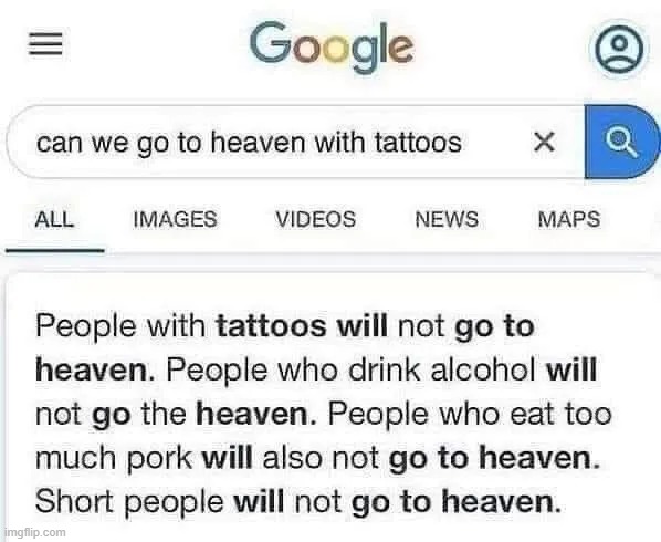 sorry, short people and bacon enjoyers | made w/ Imgflip meme maker