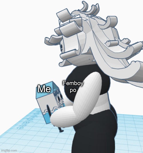 Disrespectful stare | Femboy po; Me | image tagged in disrespectful stare | made w/ Imgflip meme maker