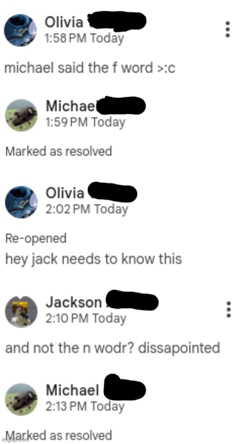 comment section in a script were making | made w/ Imgflip meme maker