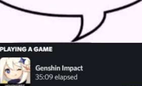 High Quality Genshin impact speech bubble Blank Meme Template