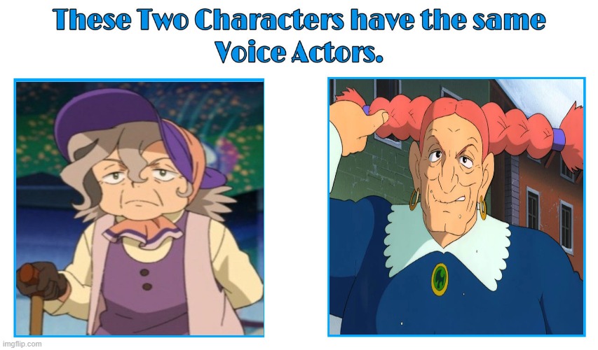 same voice actor | image tagged in same voice actor,anime,studio ghibli,pokemon,animeme,they are the same picture | made w/ Imgflip meme maker