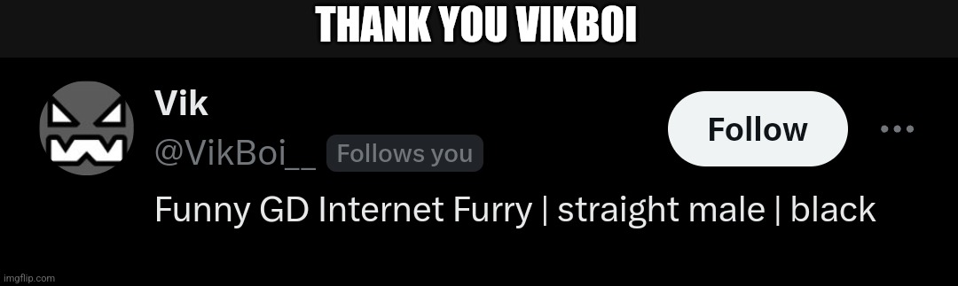 THANK YOU VIKBOI | made w/ Imgflip meme maker