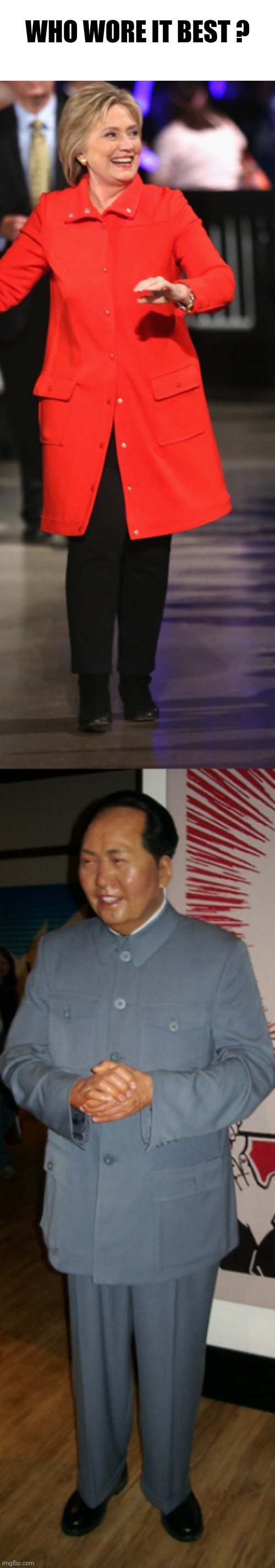 WHO WORE IT BEST ? | image tagged in blank white template | made w/ Imgflip meme maker
