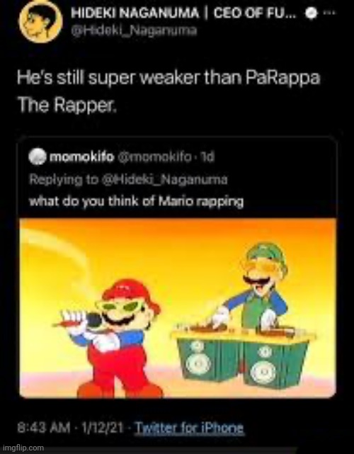 Mario the rapper | image tagged in mario the rapper | made w/ Imgflip meme maker