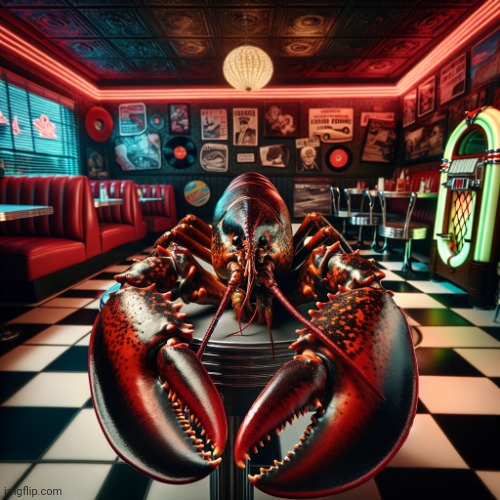 Lob | image tagged in lobster diner | made w/ Imgflip meme maker