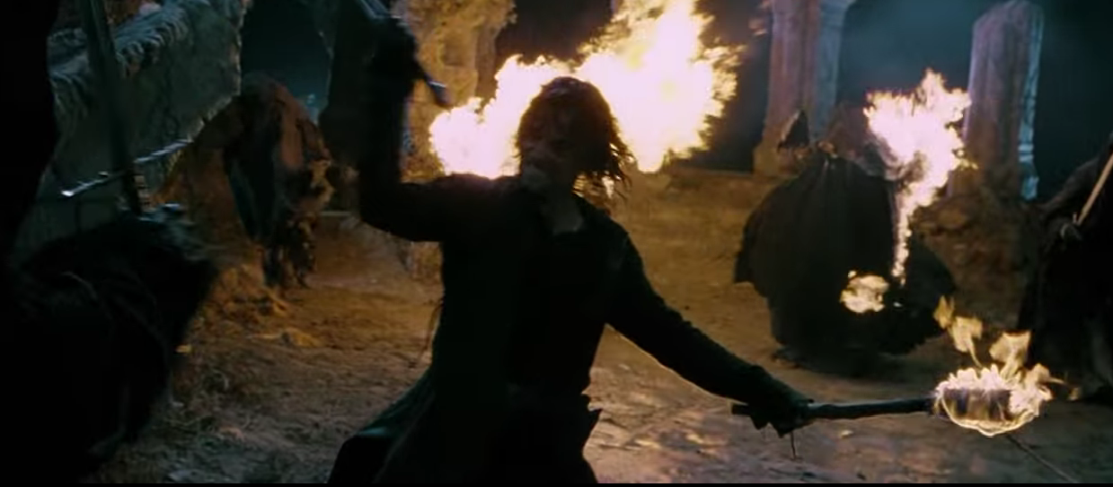 High Quality Aragorn fights the Nazgul Blank Meme Template
