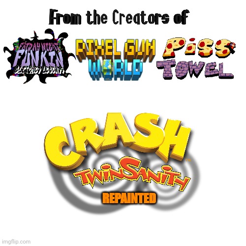 Crash twinsanity repainted promotional poster | REPAINTED | made w/ Imgflip meme maker