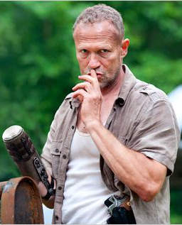 Merle Dixon shush Blank Meme Template