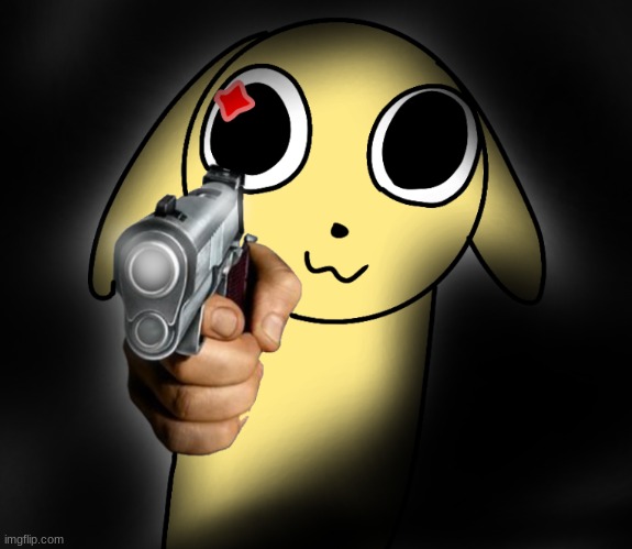 CHIKN WITH A GUN | image tagged in chikn with a gun | made w/ Imgflip meme maker