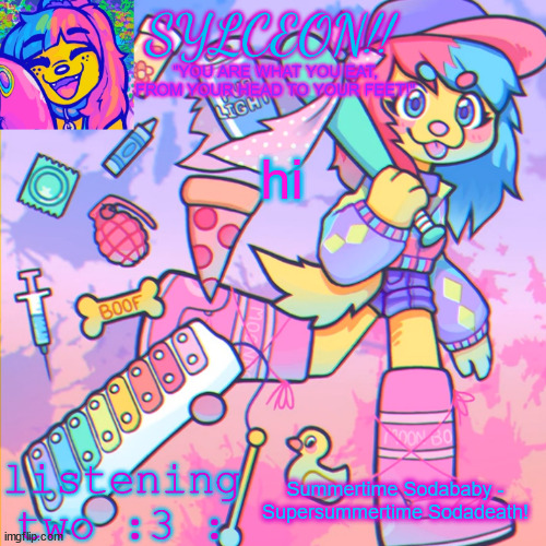 THIS IS SYLCEON SPEAKJIN AND UR LISTENIN 2 4LUNG!! | hi; Summertime Sodababy - Supersummertime Sodadeath! | image tagged in this is sylceon speakjin and ur listenin 2 4lung | made w/ Imgflip meme maker