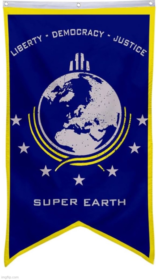 Yo chat, what if I bought myself a Super Earth banner? | made w/ Imgflip meme maker