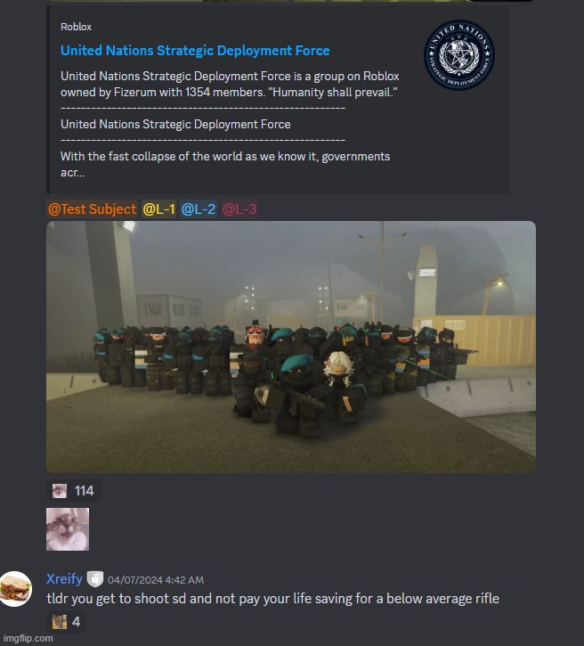 chat should I join the fucking UN | made w/ Imgflip meme maker