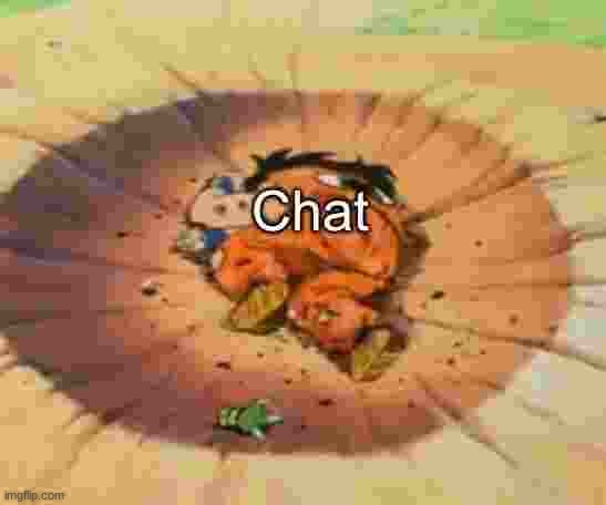 Dead Schhhhat | image tagged in dead chat dragon ball | made w/ Imgflip meme maker
