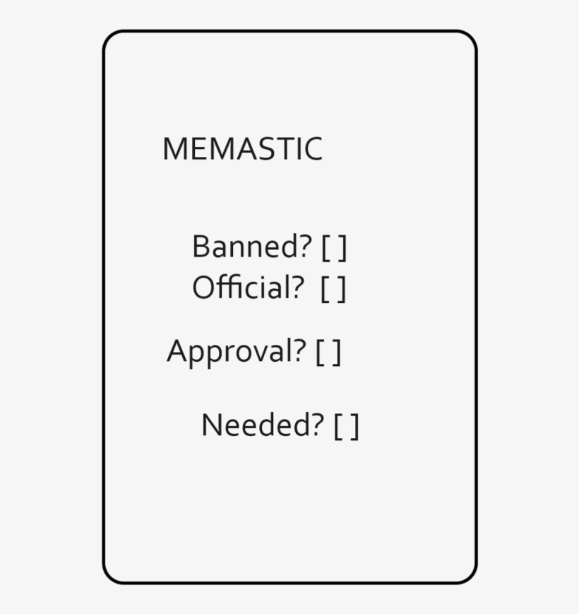Memastic card (Stealing, Info share,) Blank Meme Template