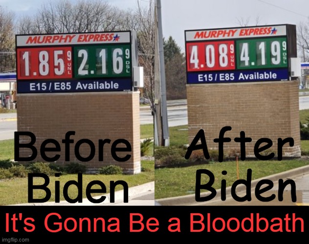 We Will NOT Eat The Bugs | After 
Biden; Before 
Biden; It's Gonna Be a Bloodbath | image tagged in liberals vs conservatives,joe biden,america last,common sense,nonsense,political humor | made w/ Imgflip meme maker