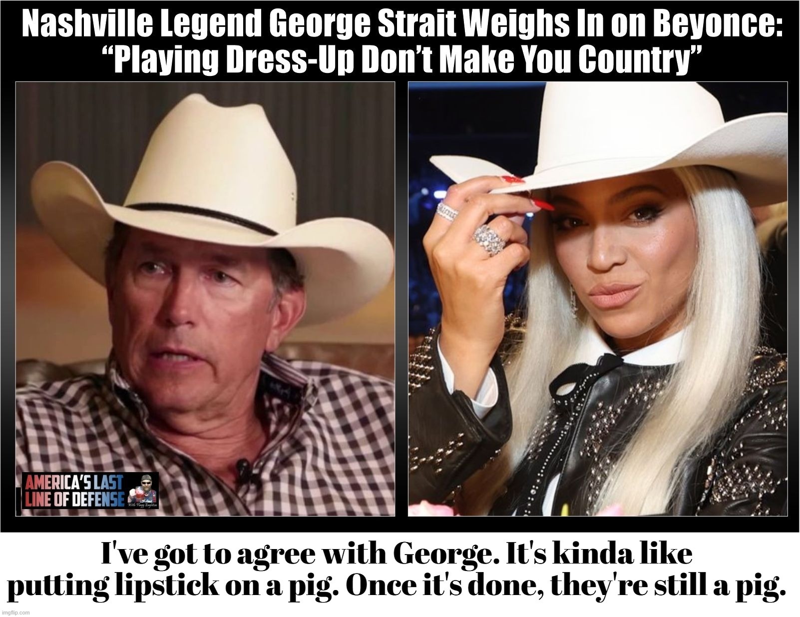 You can put lipstick on a pig, but they're still a pig. Imgflip