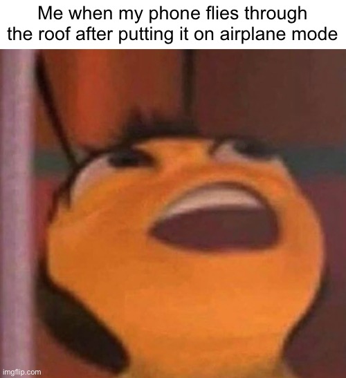 A | Me when my phone flies through the roof after putting it on airplane mode | image tagged in airplane | made w/ Imgflip meme maker