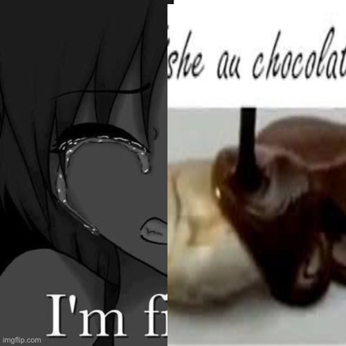 I’m fishe au chocolat | image tagged in i'm fi | made w/ Imgflip meme maker
