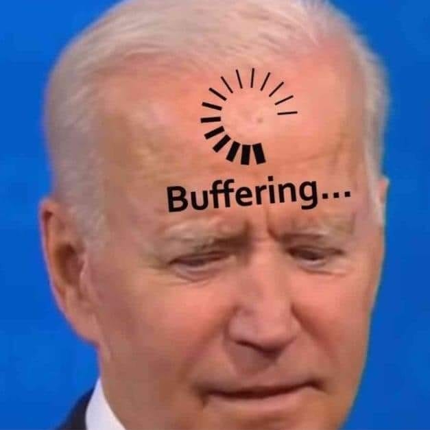 Biden buffering Blank Meme Template