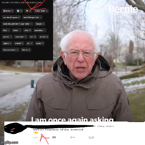 You hate, you fate it. | image tagged in memes,bernie i am once again asking for your support,youtube | made w/ Imgflip meme maker