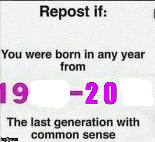 only 19s kids will understand | image tagged in repost if you were born in any year from 1990 - 2010 | made w/ Imgflip meme maker