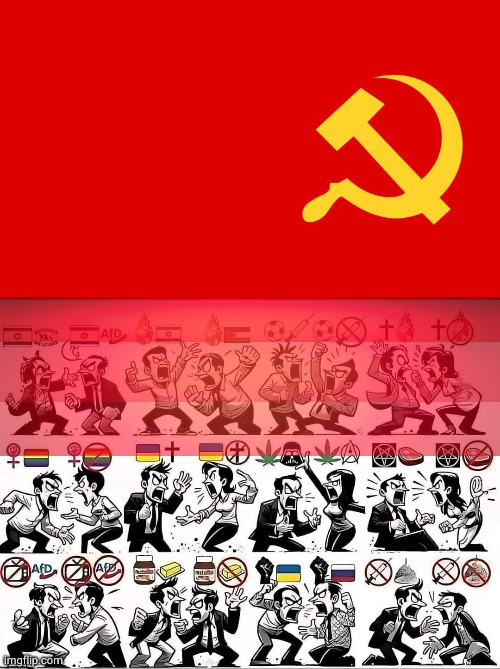 How it works. | image tagged in why isn't the communist flag hate speech,what gives people feelings of power,lust,communism socialism,my life is a lie,arguing | made w/ Imgflip meme maker