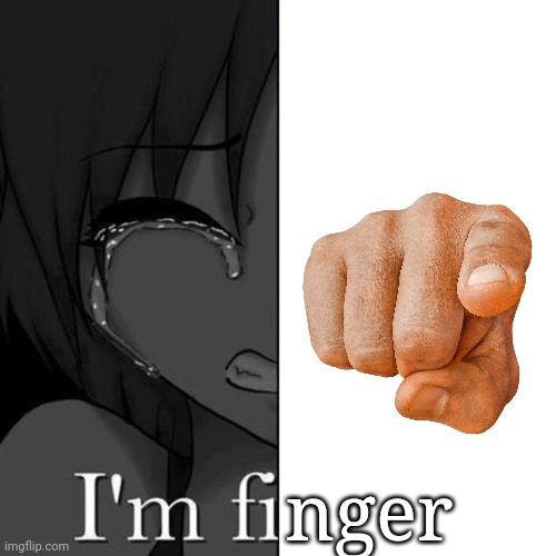 hold up | nger | image tagged in i'm fi | made w/ Imgflip meme maker