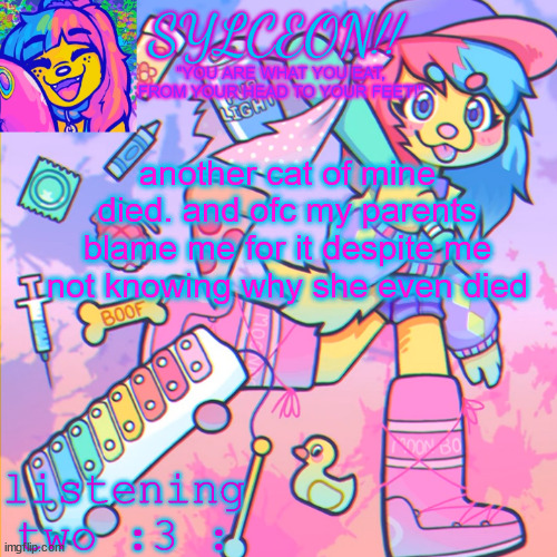 THIS IS SYLCEON SPEAKJIN AND UR LISTENIN 2 4LUNG!! | another cat of mine died. and ofc my parents blame me for it despite me not knowing why she even died | image tagged in this is sylceon speakjin and ur listenin 2 4lung | made w/ Imgflip meme maker