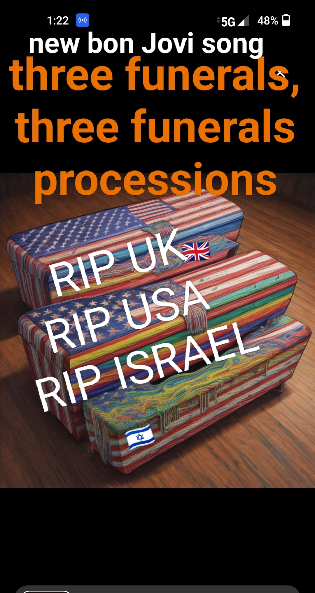 RIP UK, RIP USA, RIP ISRAEL Blank Meme Template