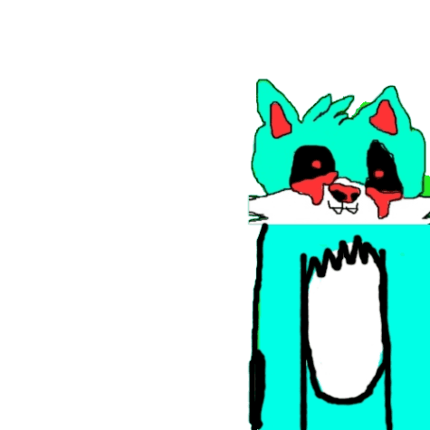 cyan cat staring Meme Template