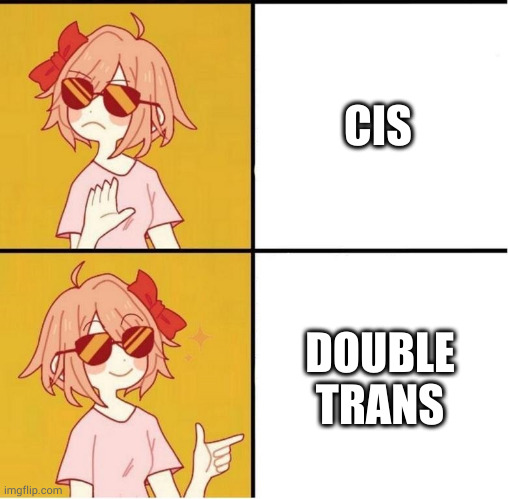 Sayori Drake | CIS; DOUBLE TRANS | image tagged in sayori drake | made w/ Imgflip meme maker