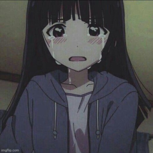 anime girl crying | image tagged in anime girl crying | made w/ Imgflip meme maker