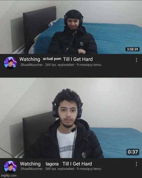 coughs | actual porn; tagora | image tagged in watching the hub until i get hard | made w/ Imgflip meme maker