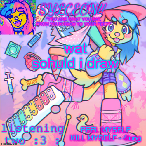 THIS IS SYLCEON SPEAKJIN AND UR LISTENIN 2 4LUNG!! | wat sohuld i draw; FEEL MYSELF KILL MYSELF - 4lung | image tagged in this is sylceon speakjin and ur listenin 2 4lung | made w/ Imgflip meme maker