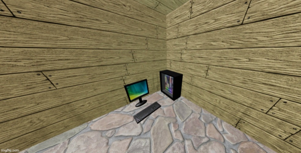 Y'all like my gaming set up? | made w/ Imgflip meme maker
