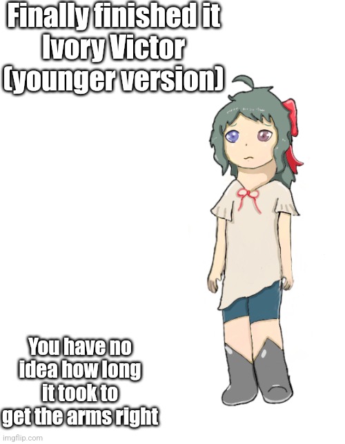 Now to struggle with three other versions of the same character : , D | Finally finished it
Ivory Victor (younger version); You have no idea how long it took to get the arms right | image tagged in fire emblem,fanon,oc | made w/ Imgflip meme maker